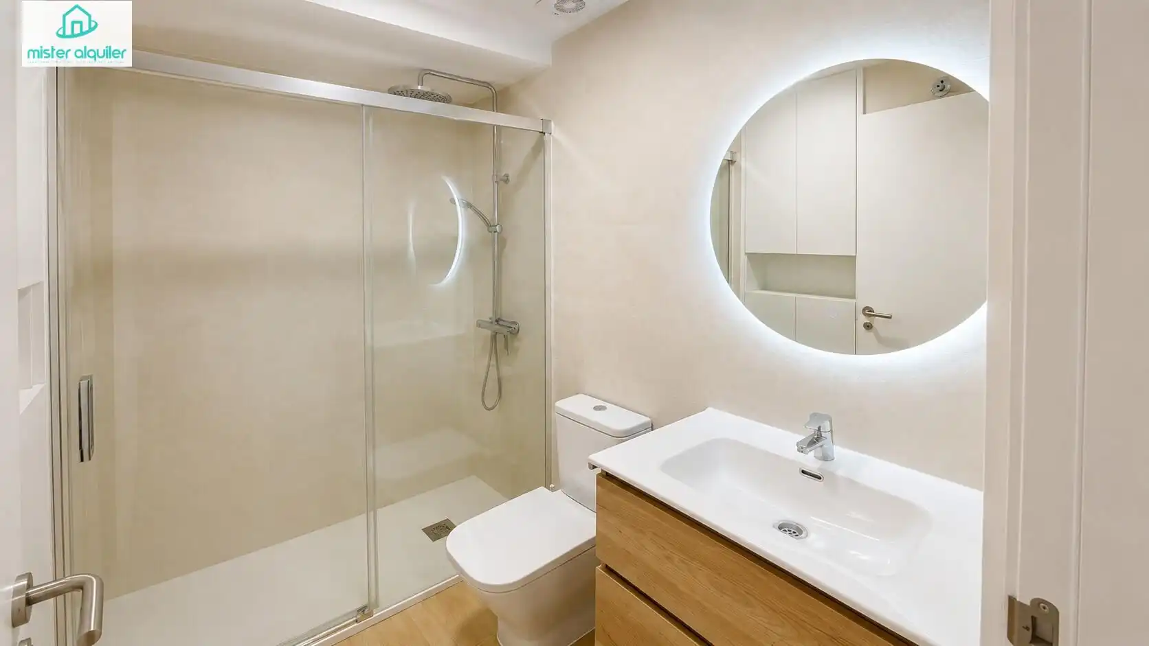 Bathroom of Apartments for rent in El Campello  with Air Conditioner, Heating and Terrace