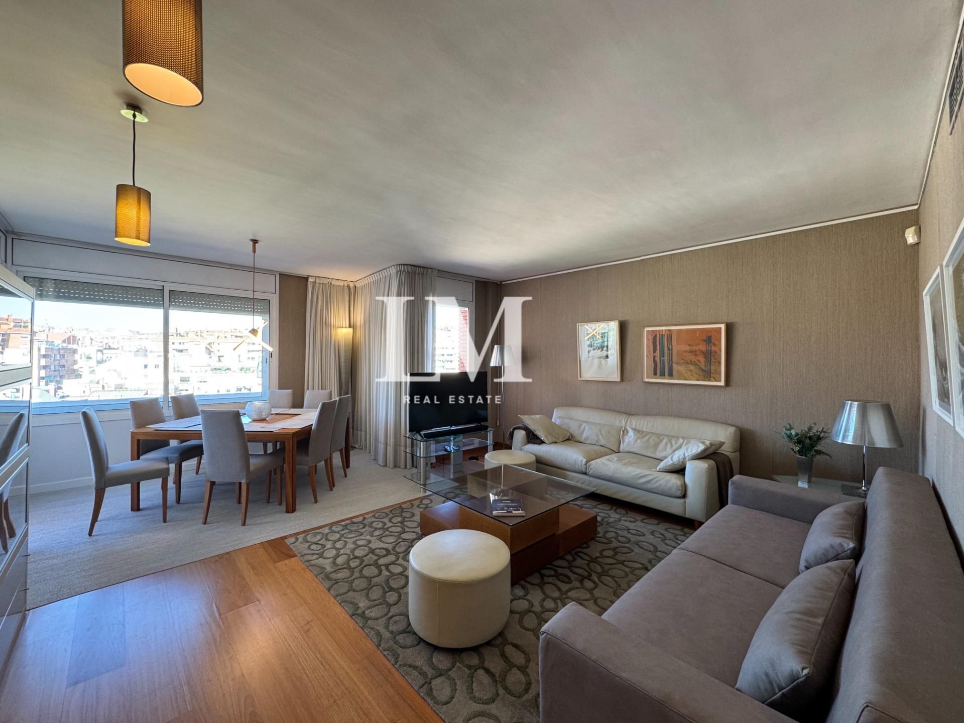 Sala d'estar de Apartament de lloguer en  Barcelona Capital amb Aire condicionat, Calefacció i Terrassa
