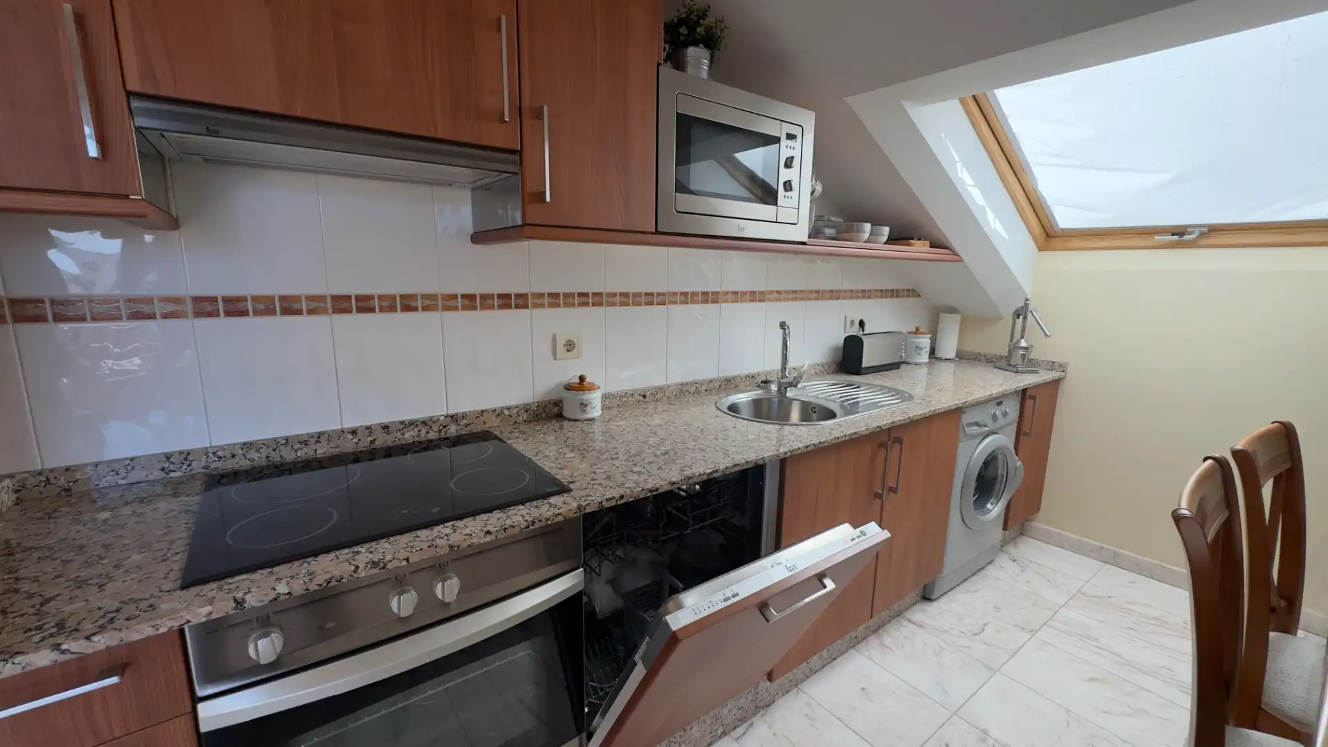 Kitchen of Attic for sale in Ares  with Parquet flooring, Terrace and Furnished