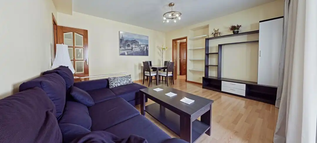 Wohnzimmer von Wohnung zur Miete in Madrid mit Klimaanlage, Heizung und Terrasse