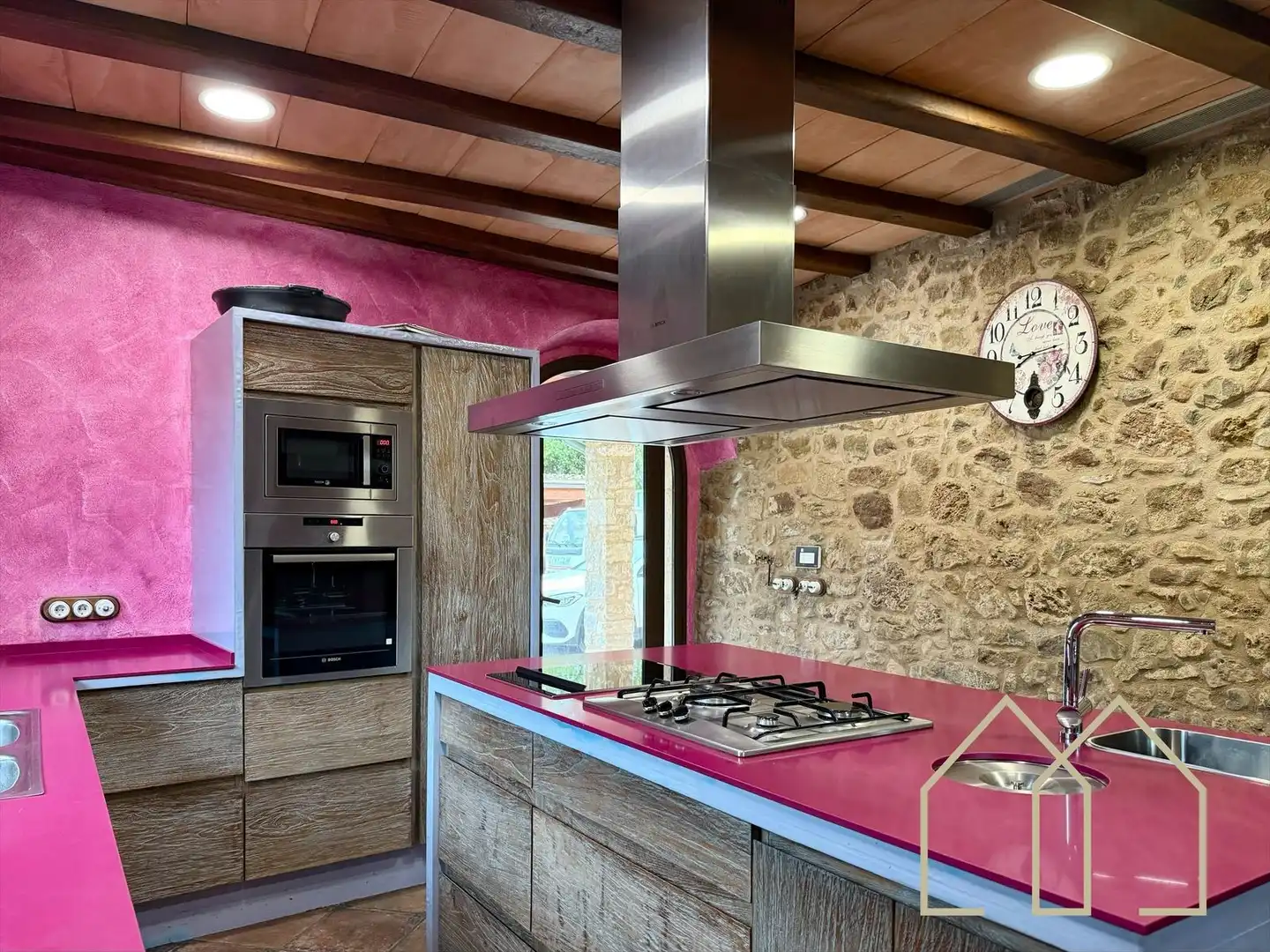 Cocina de Casa o chalet en venta en Sant Joan de Mollet con Aire acondicionado, Calefacción y Jardín privado