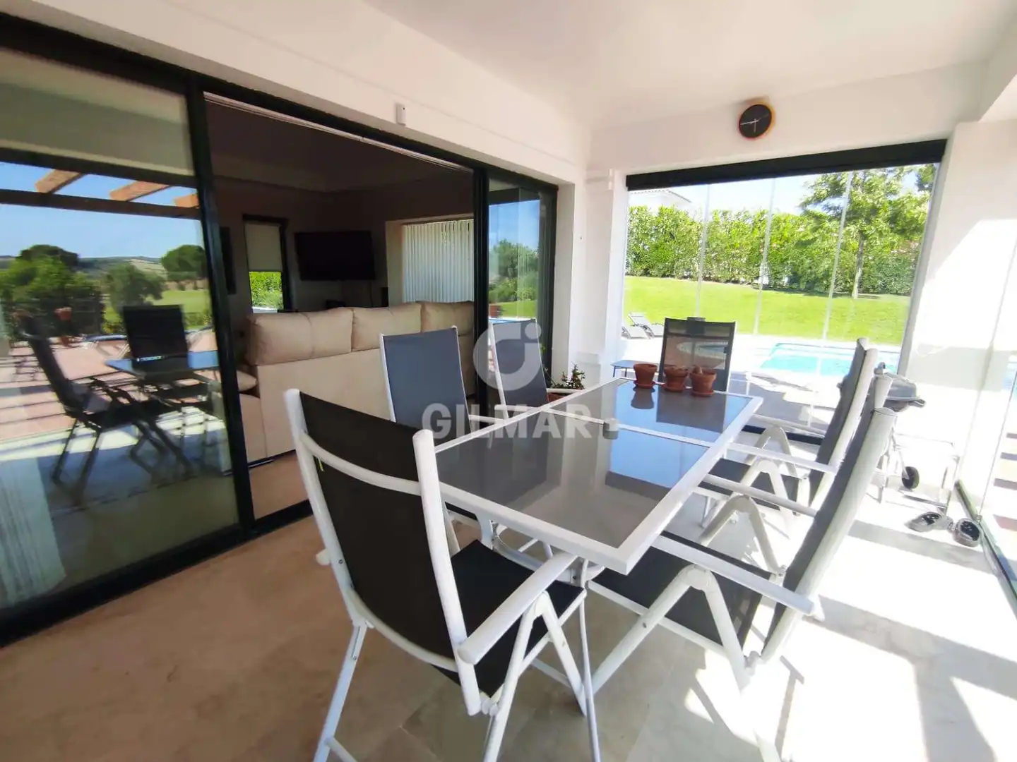 Terraza de Casa o chalet en venta en Arcos de la Frontera con Calefacción, Jardín privado y Piscina