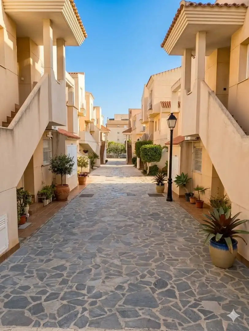 Exterior view of Attic for sale in Roquetas de Mar  with Air Conditioner, Terrace and Community pool