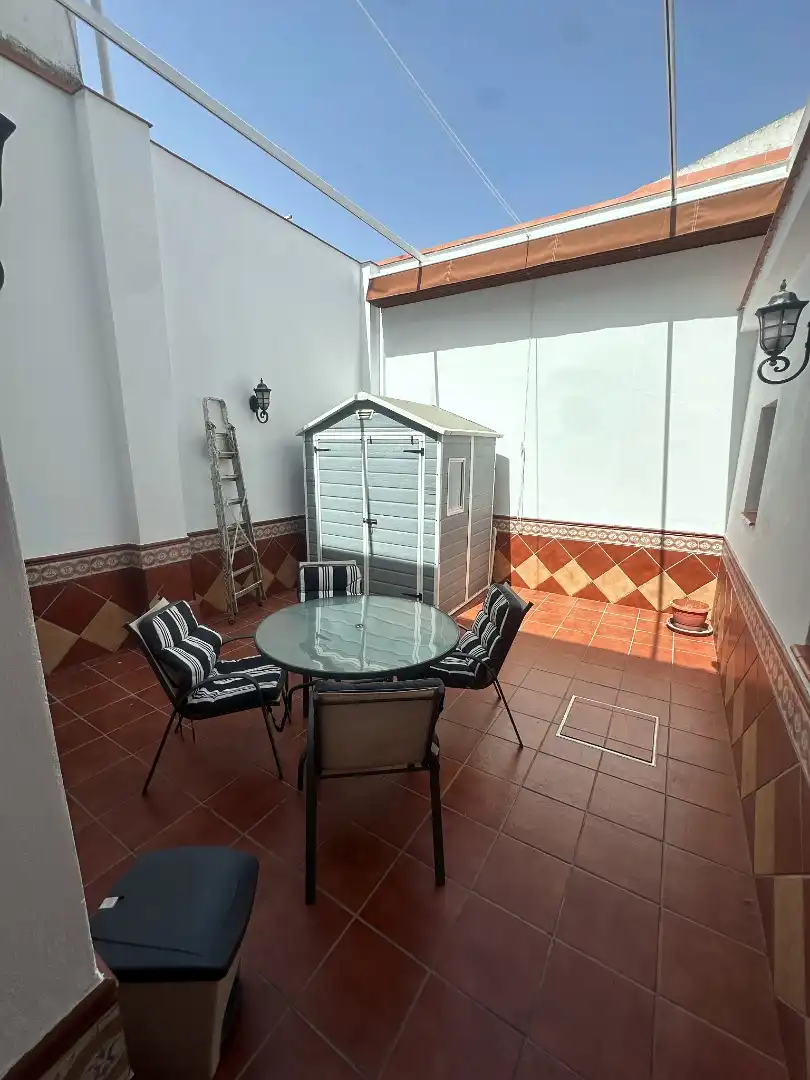 Terrassa de Casa o xalet en venda en Camas amb Aire condicionat, Parquet i Terrassa