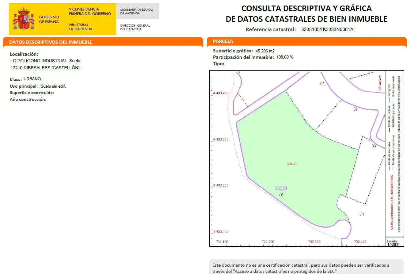 Terrenos y solares en venta en Ribesalbes, imagen 2
