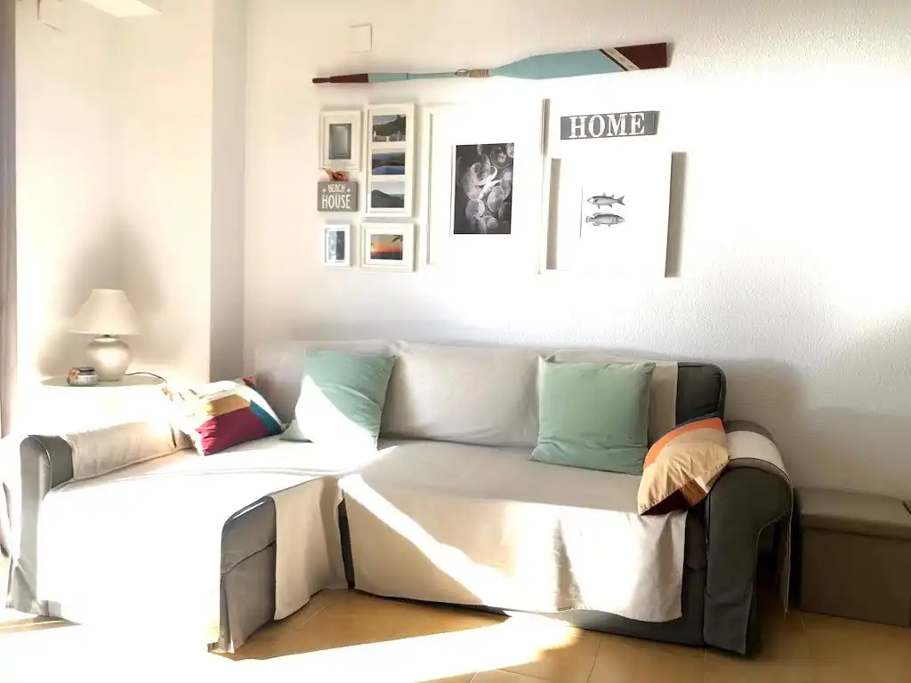 Sala d'estar de Apartament de lloguer en Calonge i Sant Antoni amb Terrassa i Moblat