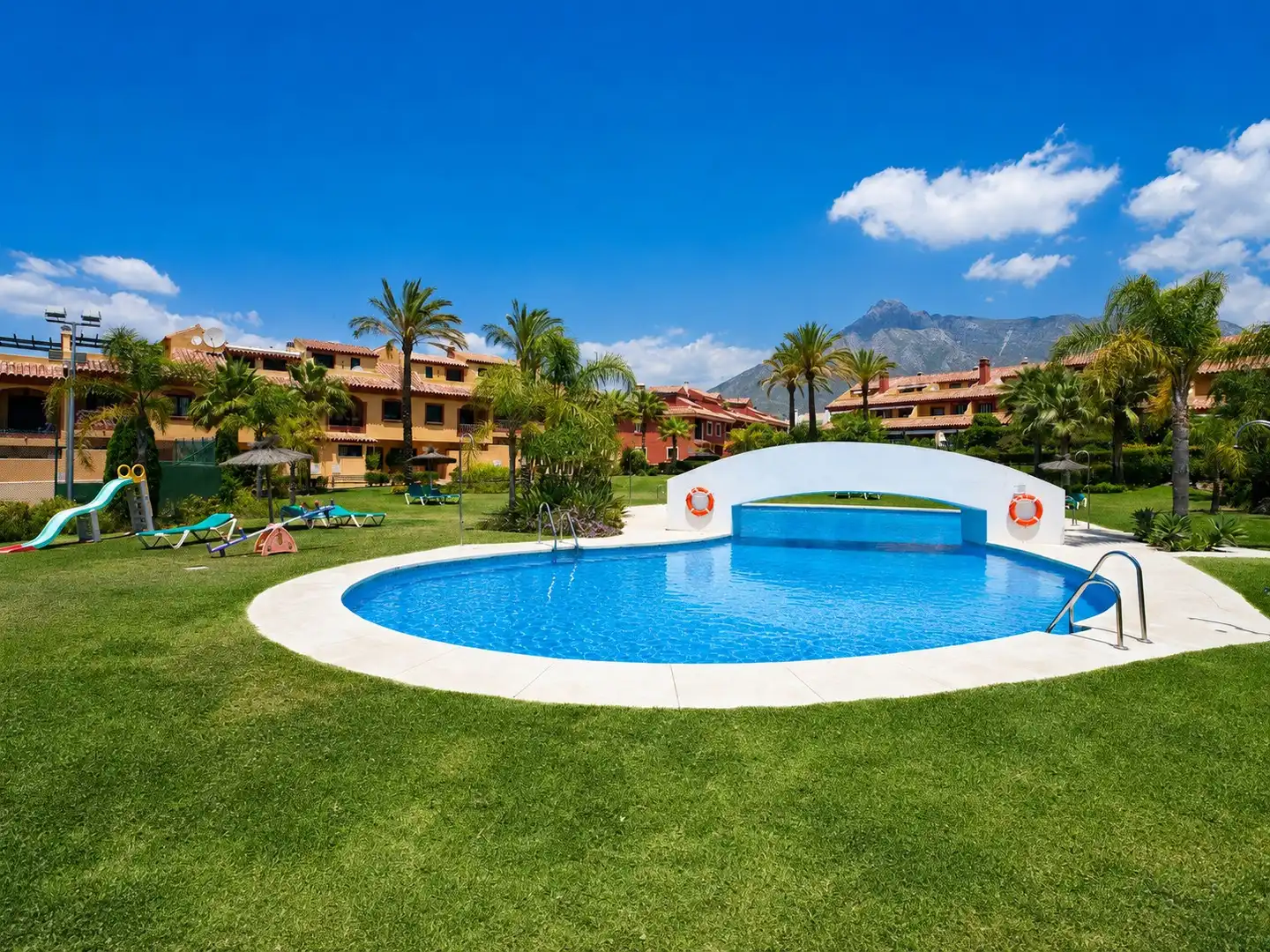 Garden of Houses for rent in Marbella  with Air Conditioner, Heating and Private garden