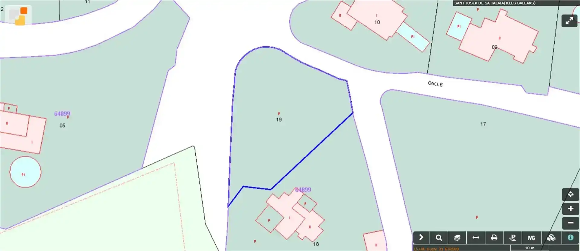 Land for sale in Cala Vedella - Cala Tarida  