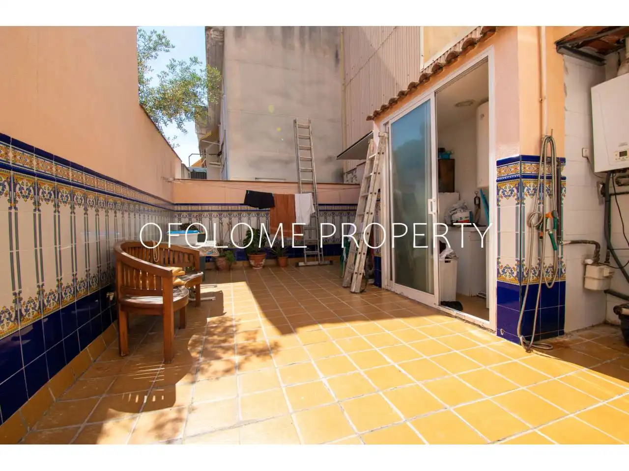 Terrasse von Einfamilien-Reihenhaus zum Verkauf in Sabadell mit Heizung und Terrasse
