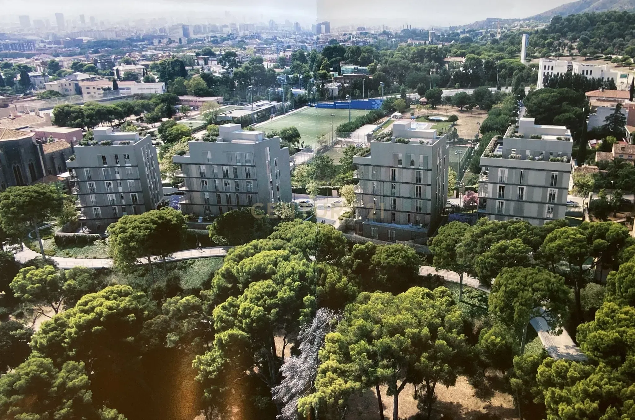 Exterior view of Apartment for sale in  Barcelona Capital  with Swimming Pool and Balcony