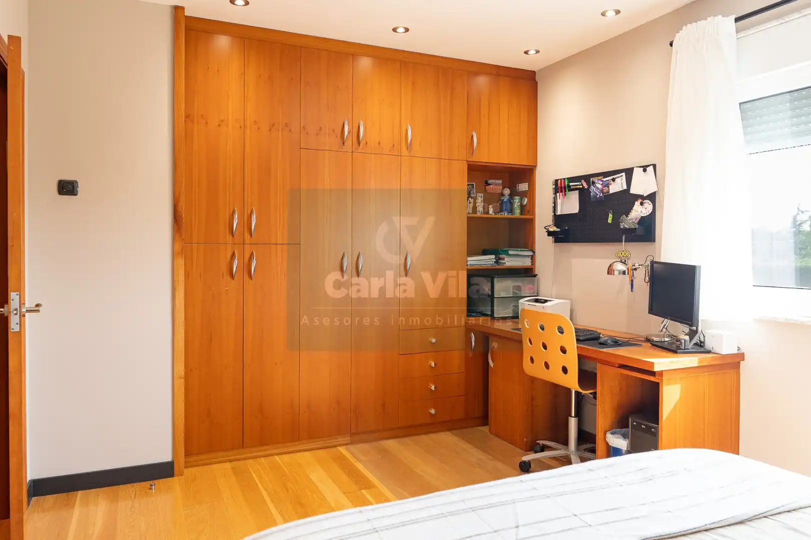 Bedroom of Houses for sale in Outeiro de Rei  with Heating, Private garden and Parquet flooring