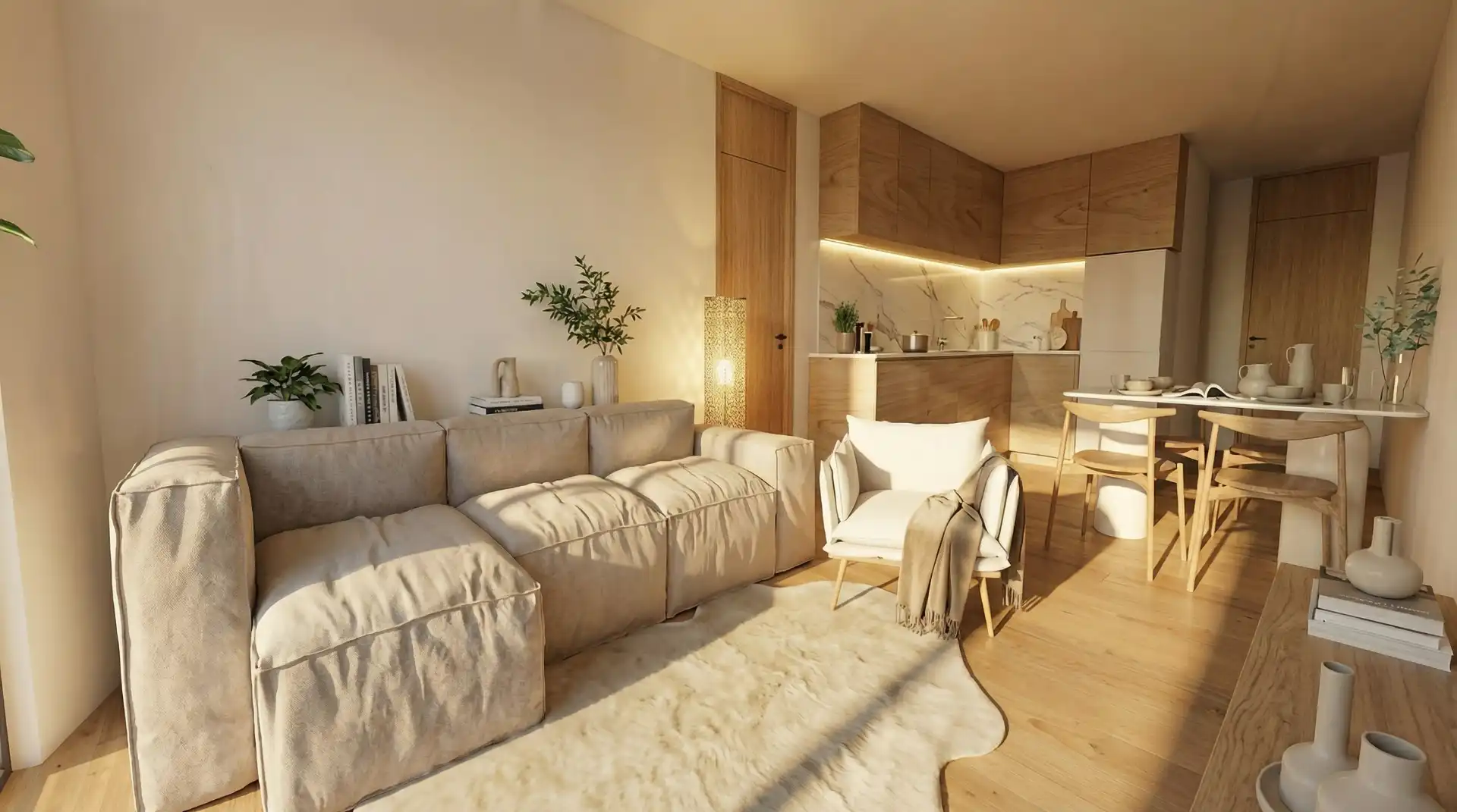 Sala de estar de Piso en venta en Gijón  con Parquet