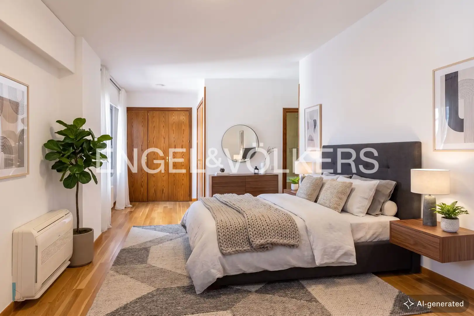 Schlafzimmer von Wohnung zum Verkauf in Madrid mit Klimaanlage, Heizung und Terrasse