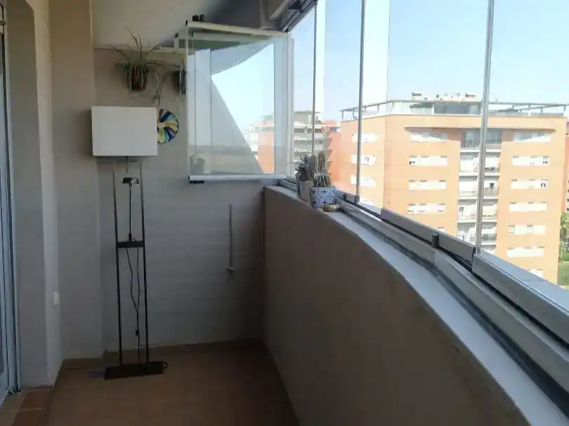 Terrasse von Wohnung zur Miete in  Sevilla Capital mit Klimaanlage und Schwimmbad