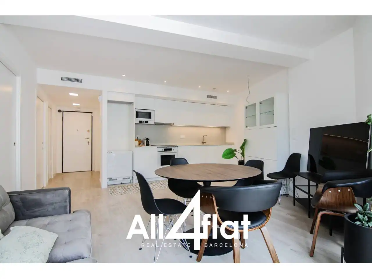 Kitchen of Flat for rent in Barcelona  with Air Conditioner, Heating and Parquet flooring