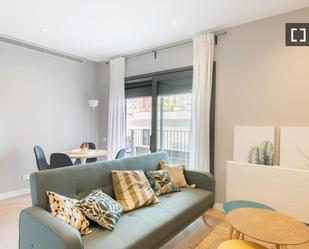 Living room of Flat to rent in  Barcelona Capital  with Air Conditioner, Heating and Furnished