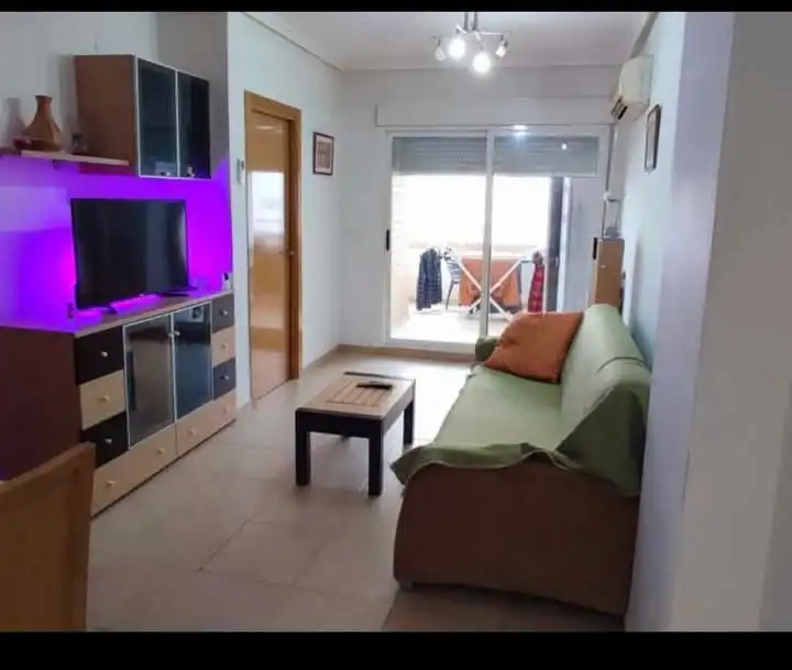 Sala de estar de Piso de alquiler en Oropesa del Mar / Orpesa con Terraza y Amueblado