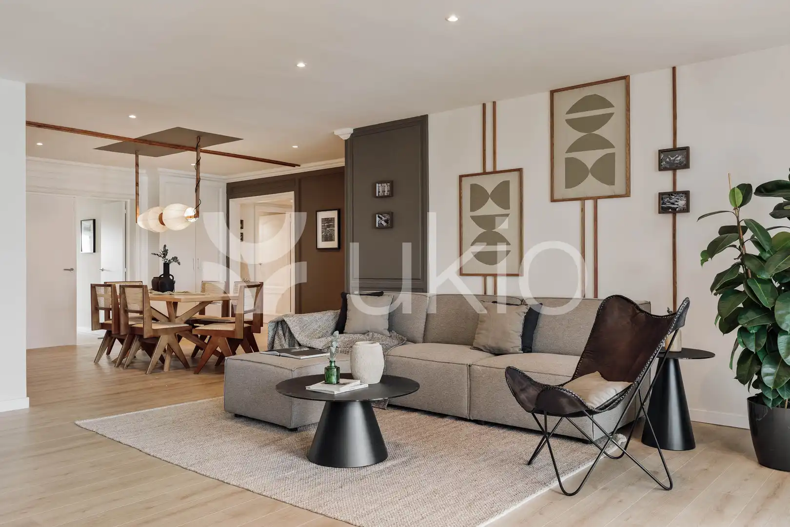 Sala d'estar de Apartament de lloguer en Barcelona amb Aire condicionat, Calefacció i Terrassa