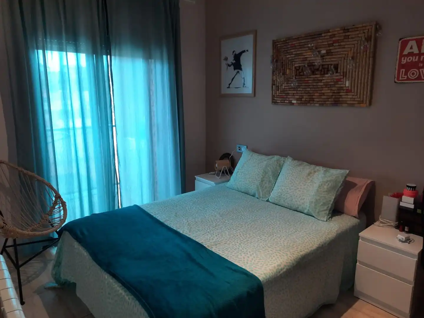 Schlafzimmer von Dachboden zum Verkauf in Reus mit Terrasse, Möbliert und Ofen