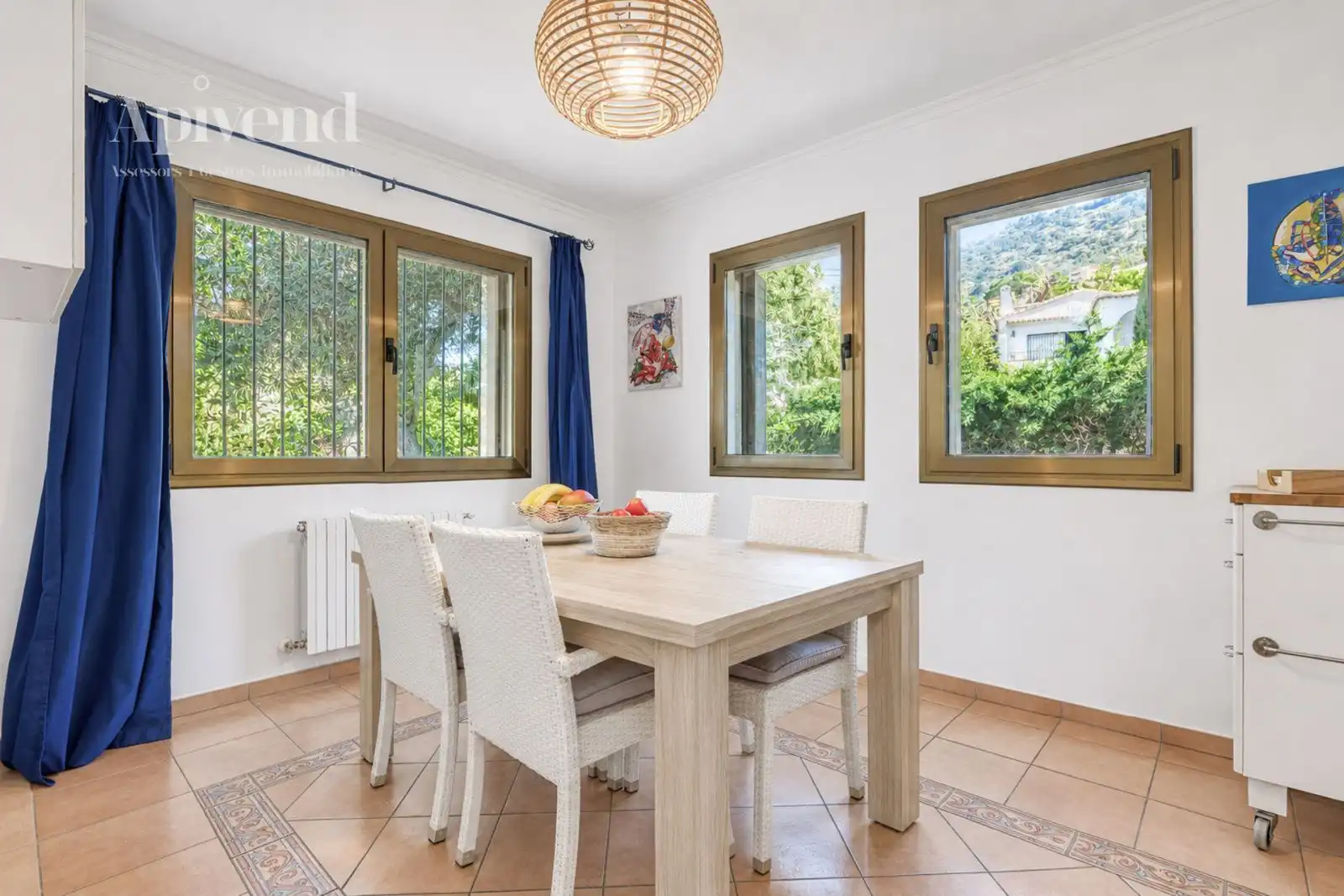 Dining room of Houses for sale in Roses  with Air Conditioner, Heating and Private garden