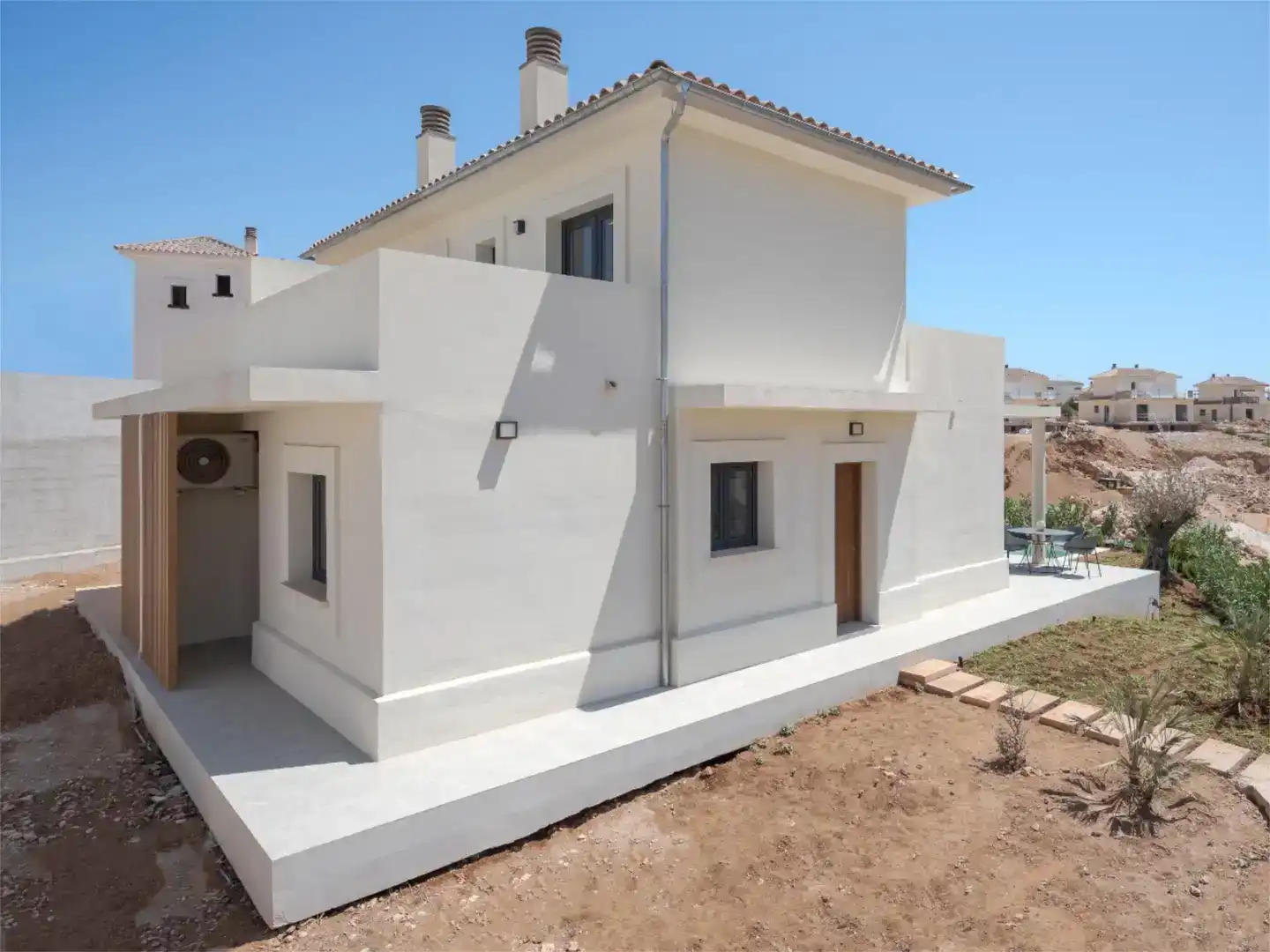 Vista exterior de Casa adosada en venda en Manacor amb Aire condicionat, Piscina i Balcó