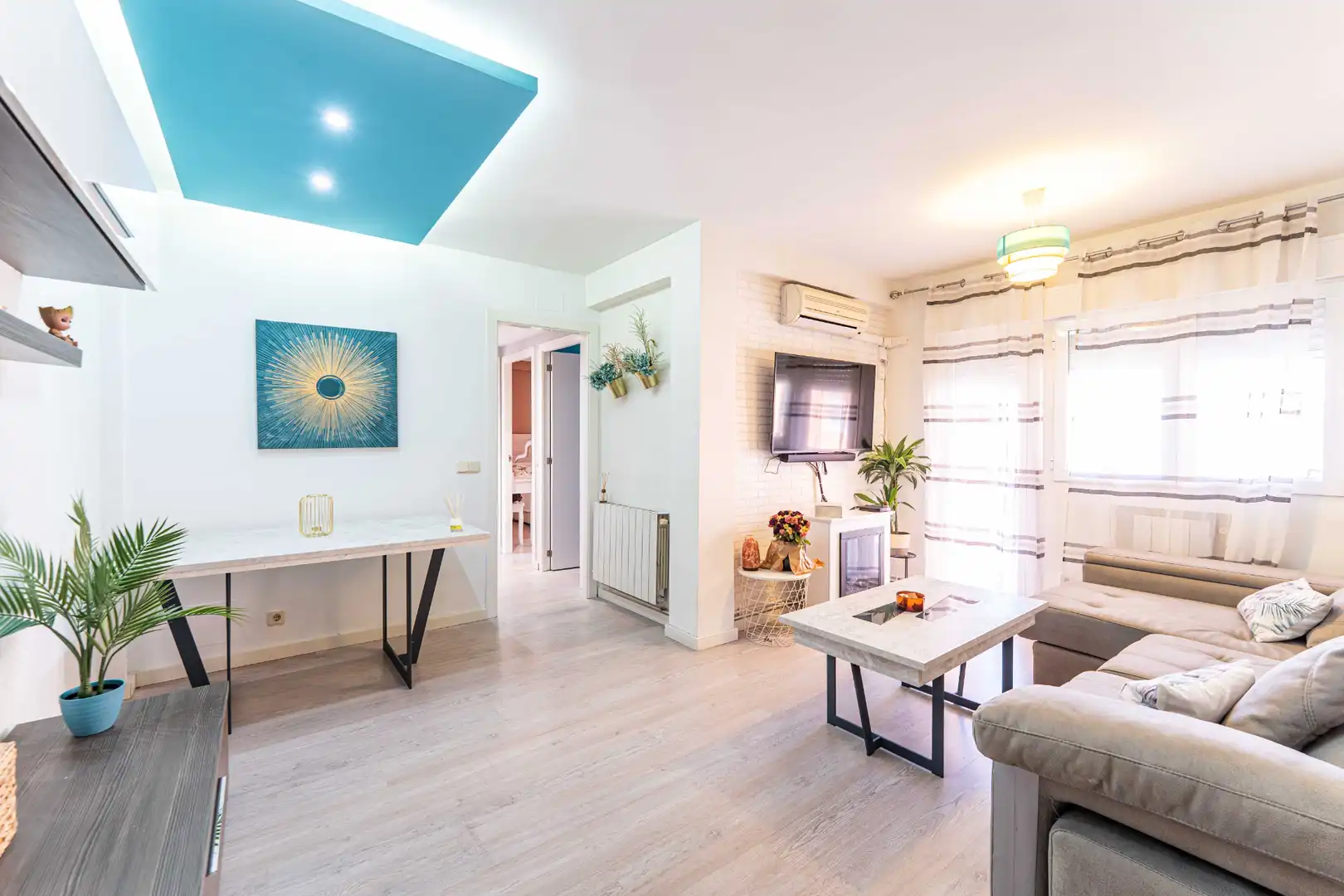 Wohnzimmer von Wohnung zum Verkauf in Móstoles mit Klimaanlage, Heizung und Terrasse