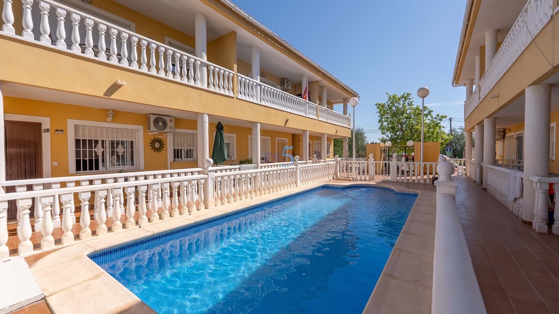 Swimming pool of Flat for sale in Daya Nueva  with Air Conditioner, Heating and Storage room