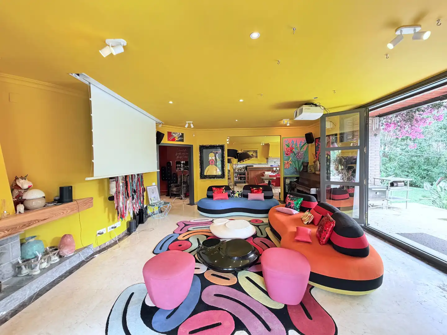 Wohnzimmer von Haus oder Chalet zum Verkauf in Castelldefels mit Klimaanlage, Heizung und Privatgarten