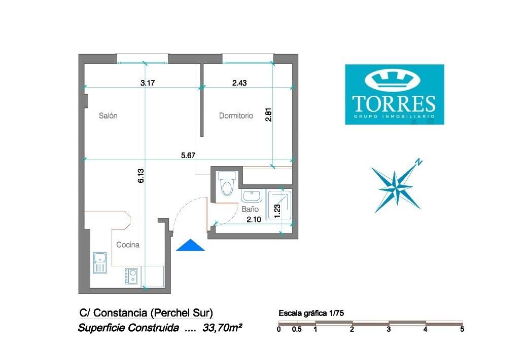 Apartamento en venta en Málaga Capital con Aire acondicionado