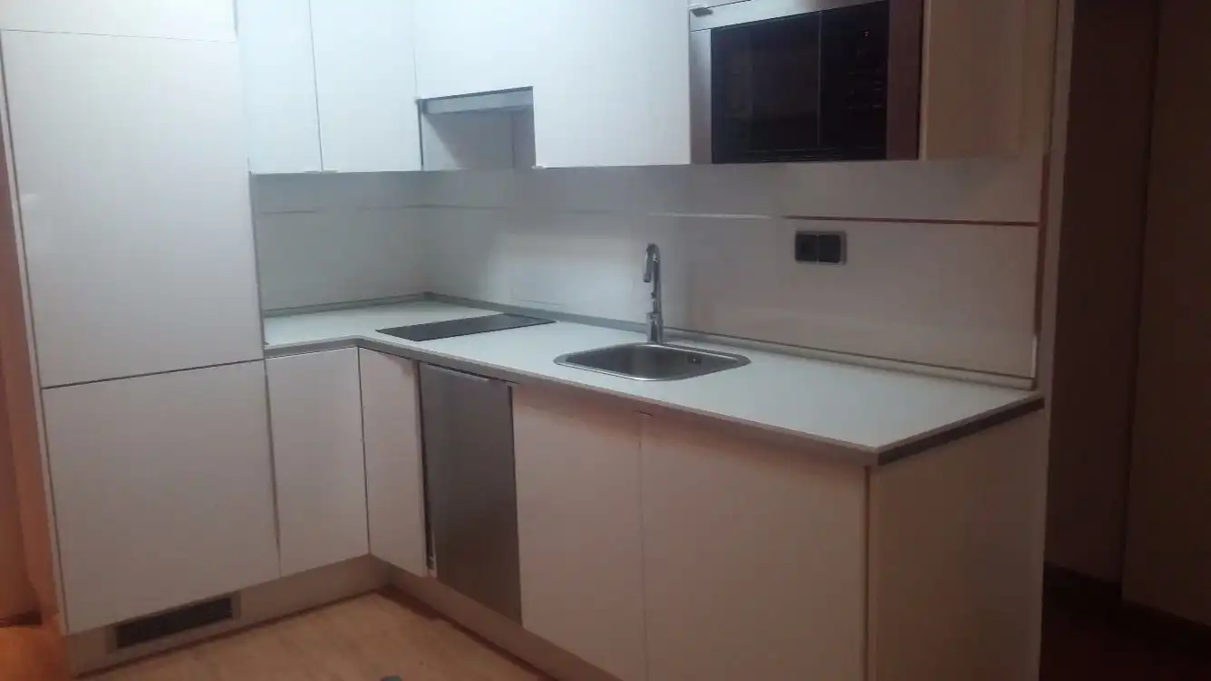 Cuina de Apartament de lloguer en Salamanca amb Calefacció, Parquet i Moblat