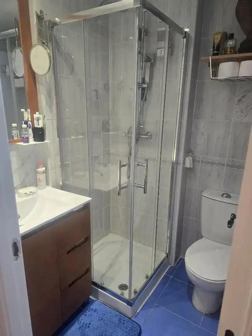 Baño de Piso para compartir en Madrid con Parquet, Piscina y Amueblado