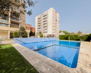 Swimming pool of Attic for sale in  Valencia Capital  with Air Conditioner, Terrace and Swimming Pool