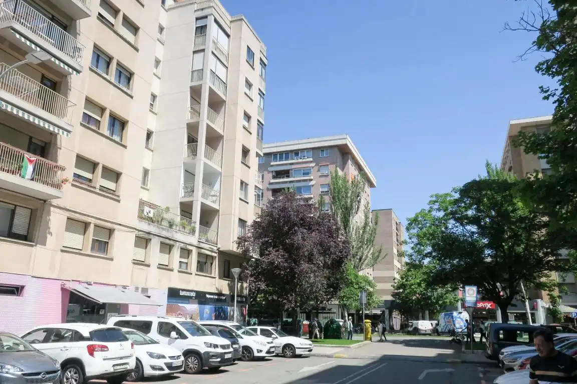 Exterior view of Flat for sale in  Pamplona / Iruña  with Heating, Parquet flooring and Terrace