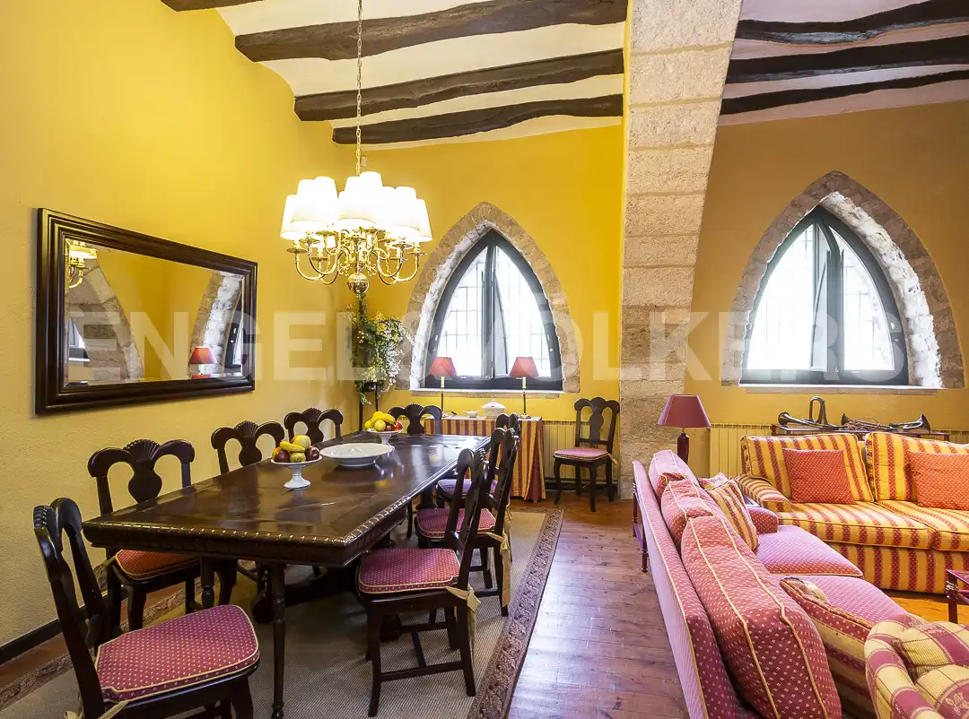 Comedor de Casa o chalet en venta en Pontons con Calefacción, Jardín privado y Parquet