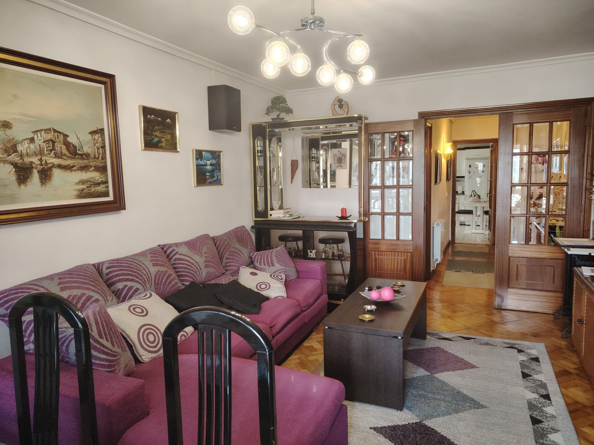 Sala d'estar de Pis en venda en Vigo  amb Calefacció, Terrassa i Traster