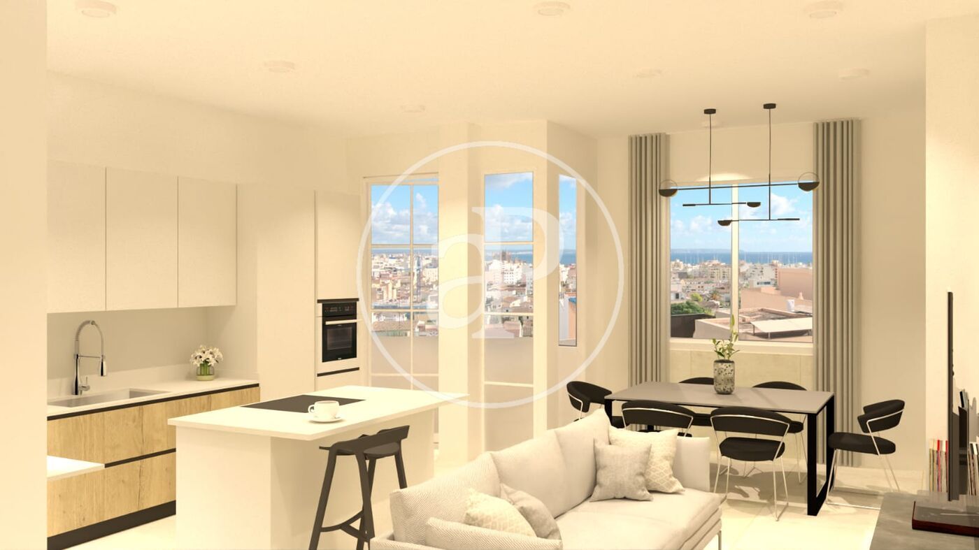 Living room of Flat for sale in  Palma de Mallorca  with Heating and Terrace