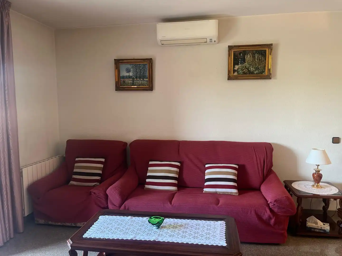 Living room of Flat for rent in Barcelona  with Air Conditioner, Heating and Furnished