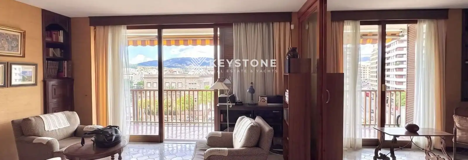 Wohnzimmer von Wohnung zur Miete in  Palma de Mallorca mit Klimaanlage und Terrasse