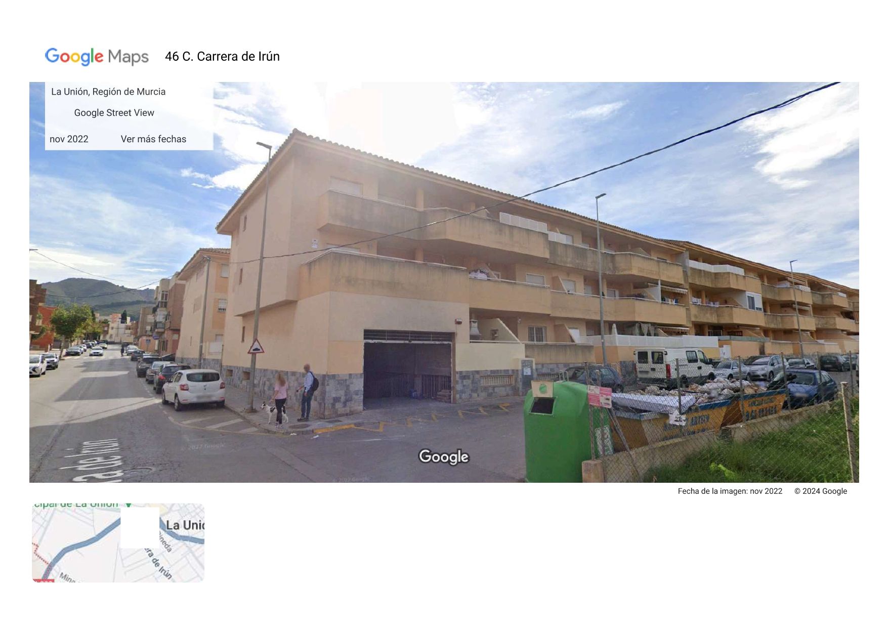 Vista exterior de Garaje en venta en La Unión