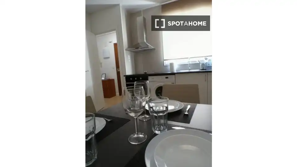 Kitchen of Flat for rent in Paterna  with Air Conditioner, Heating and Furnished