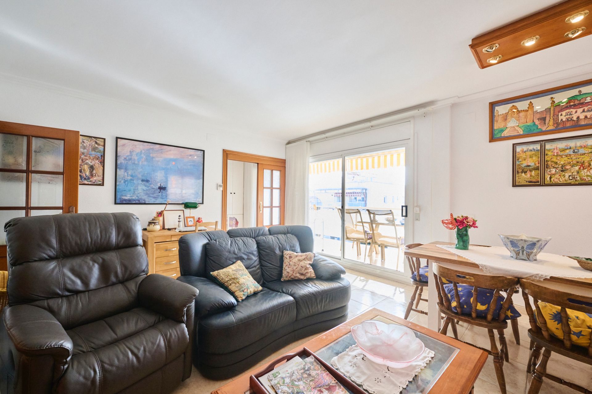 Living room of Flat for sale in Cubelles  with Air Conditioner, Heating and Terrace