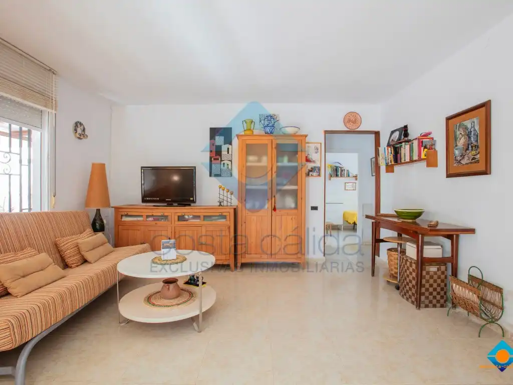 Sala de estar de Casa o chalet en venta en Mazarrón con Jardín privado, Terraza y Amueblado