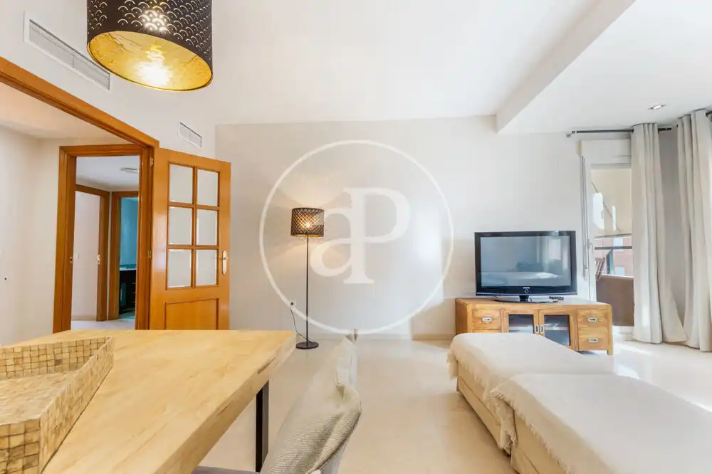 Sala d'estar de Pis de lloguer en Valencia amb Aire condicionat, Calefacció i Jardí privat