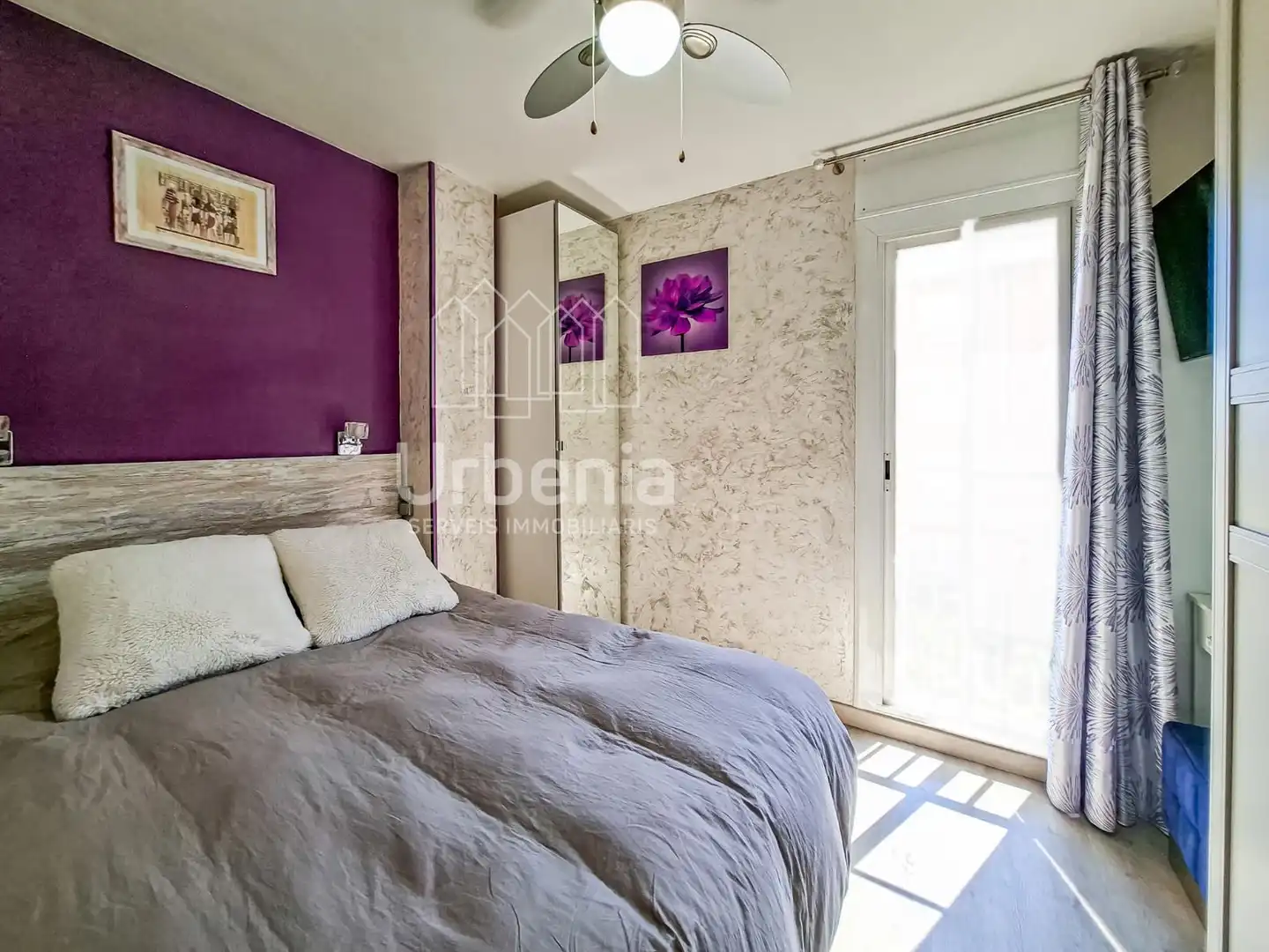 Schlafzimmer von Wohnung zum Verkauf in Mataró mit Klimaanlage, Heizung und Terrasse