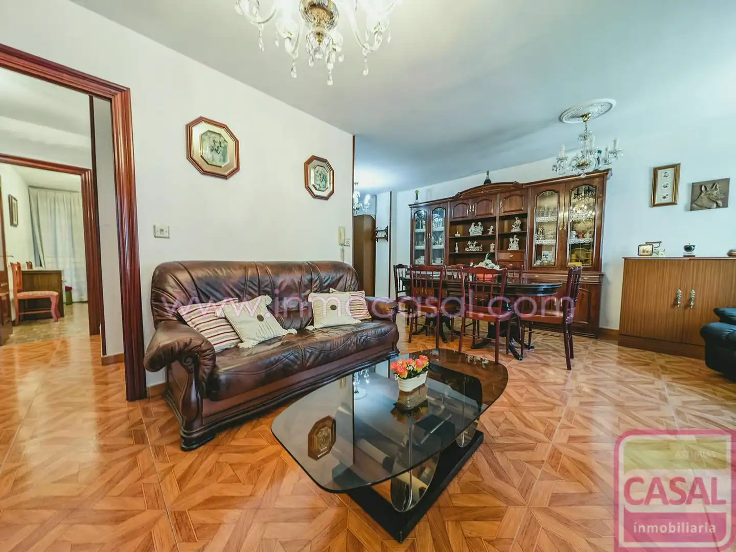Living room of Flat for sale in Langreo  with Heating, Terrace and Storage room