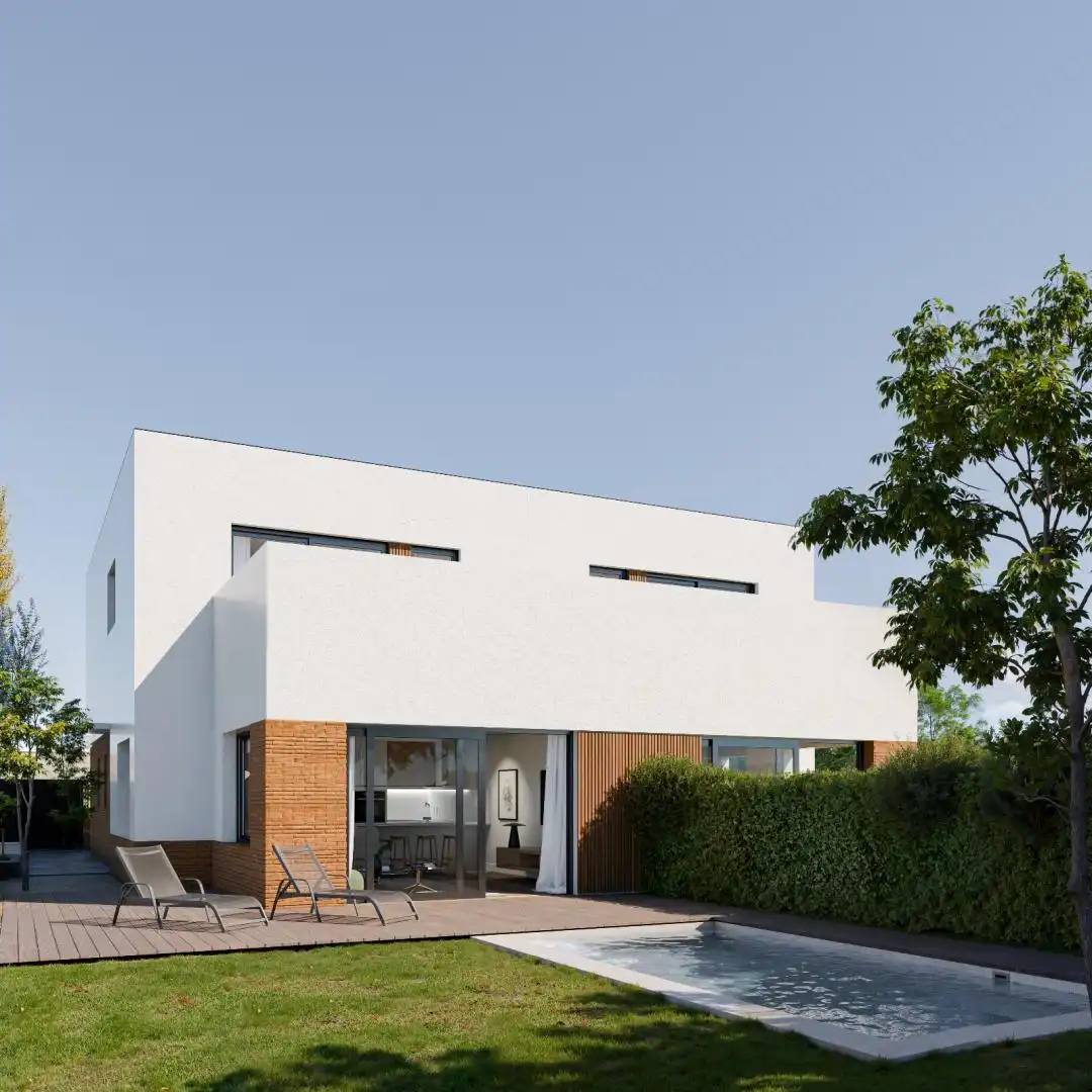 Vista exterior de Casa adosada en venta en Sant Celoni con Aire acondicionado, Calefacción y Jardín privado