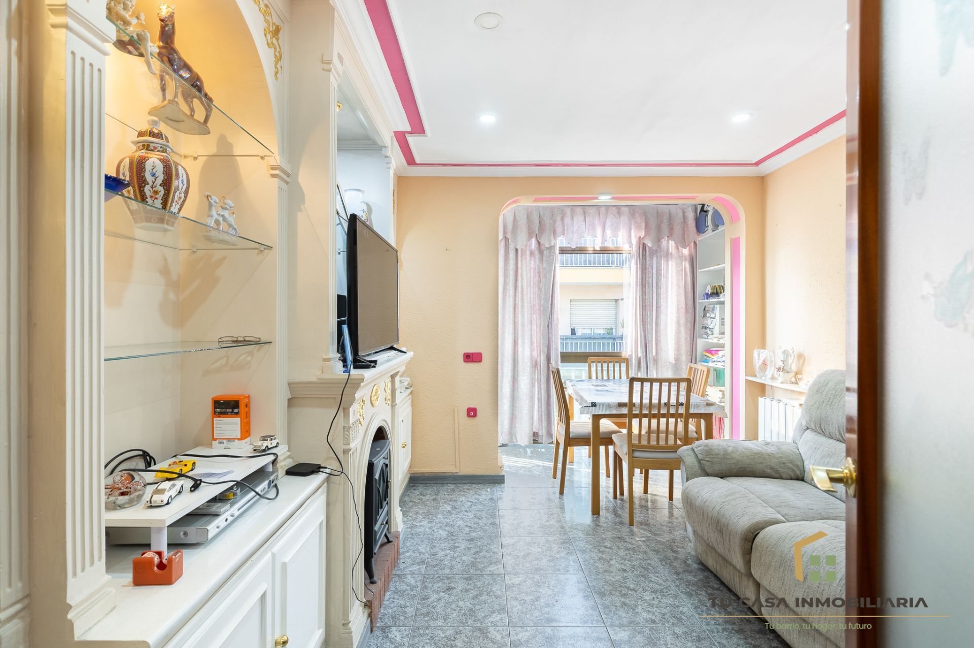 Wohnzimmer von Wohnung zum verkauf in Badalona mit Heizung