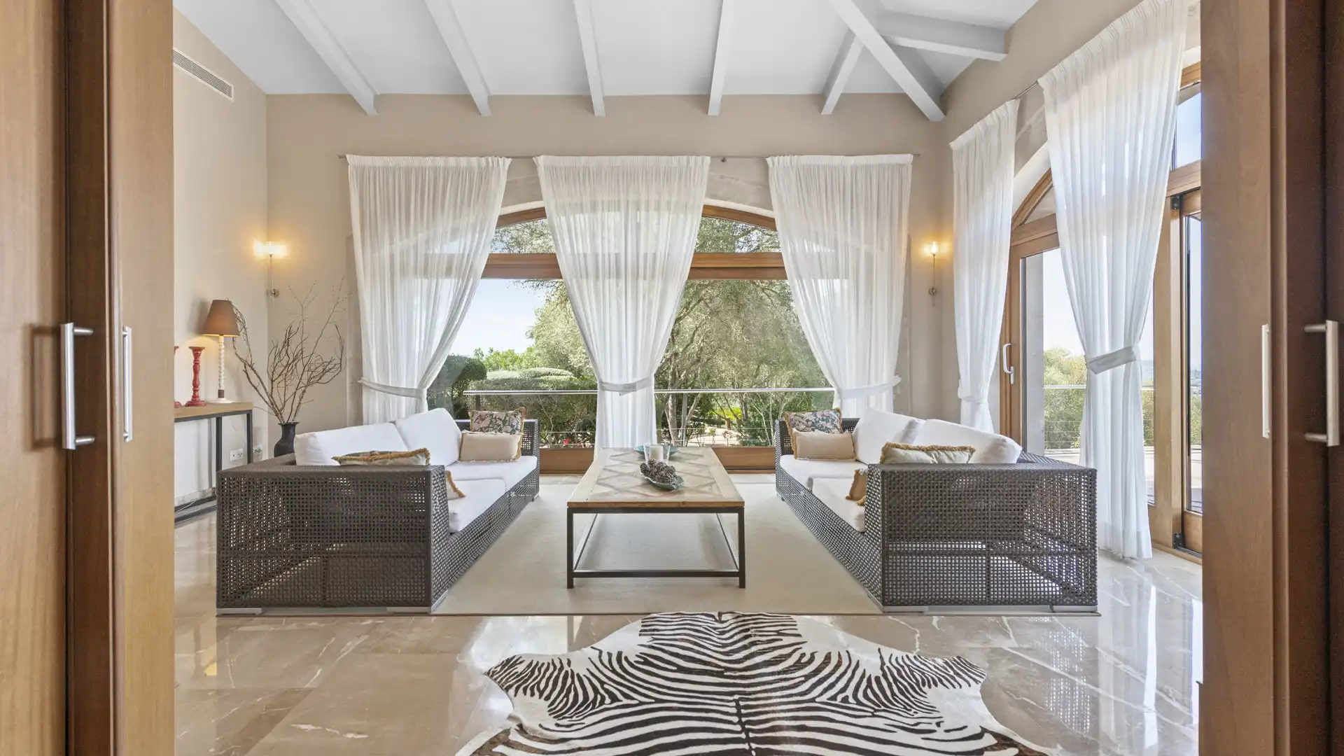 Wohnzimmer von Country house zum Verkauf in Manacor mit Klimaanlage, Heizung und Terrasse