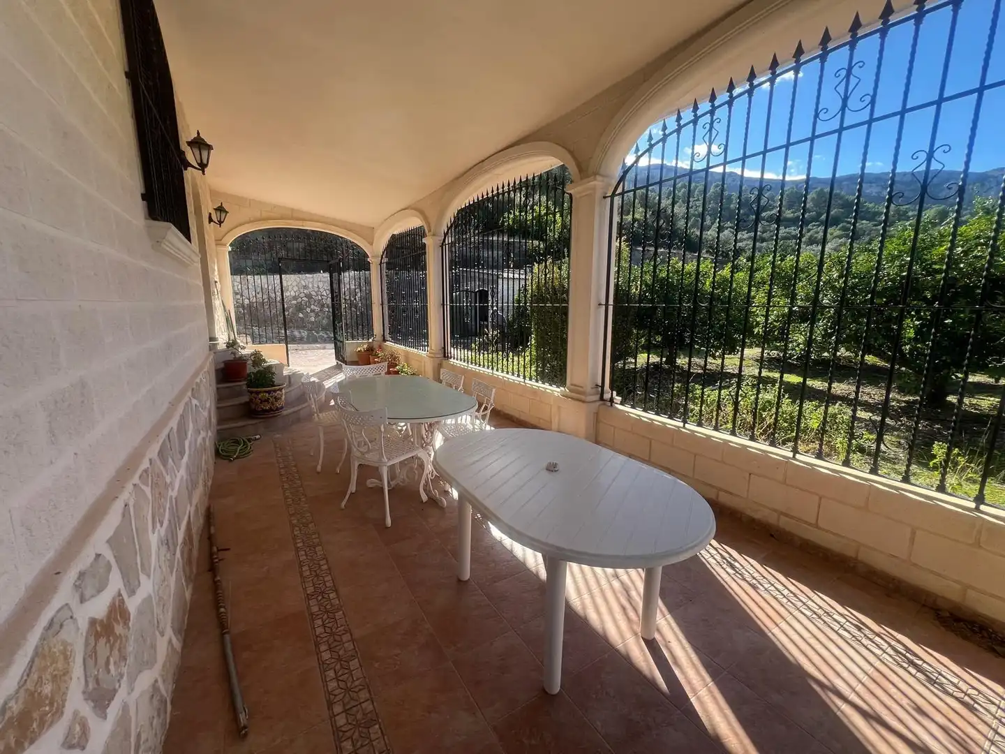 Jardín de Casa o chalet en venta en Agres con Jardín privado, Piscina y Amueblado