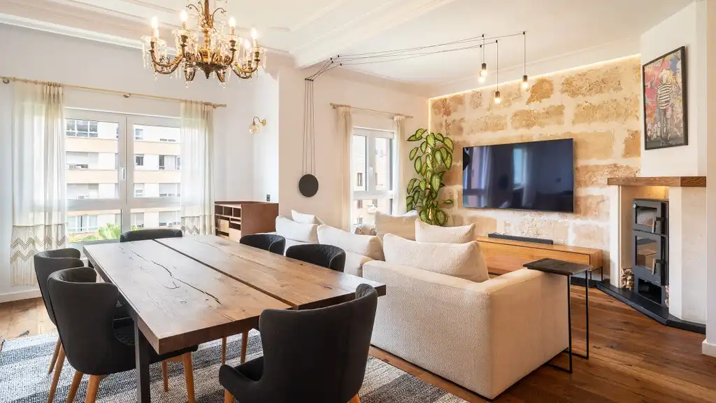 Sala de estar de Apartamento en venta en  Palma de Mallorca con Aire acondicionado, Calefacción y Amueblado